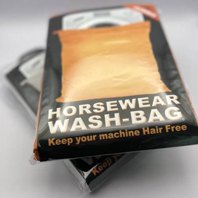 Close-up of Horsewear Wash-Bag for horse hair removal; keeps your washing machine clean.