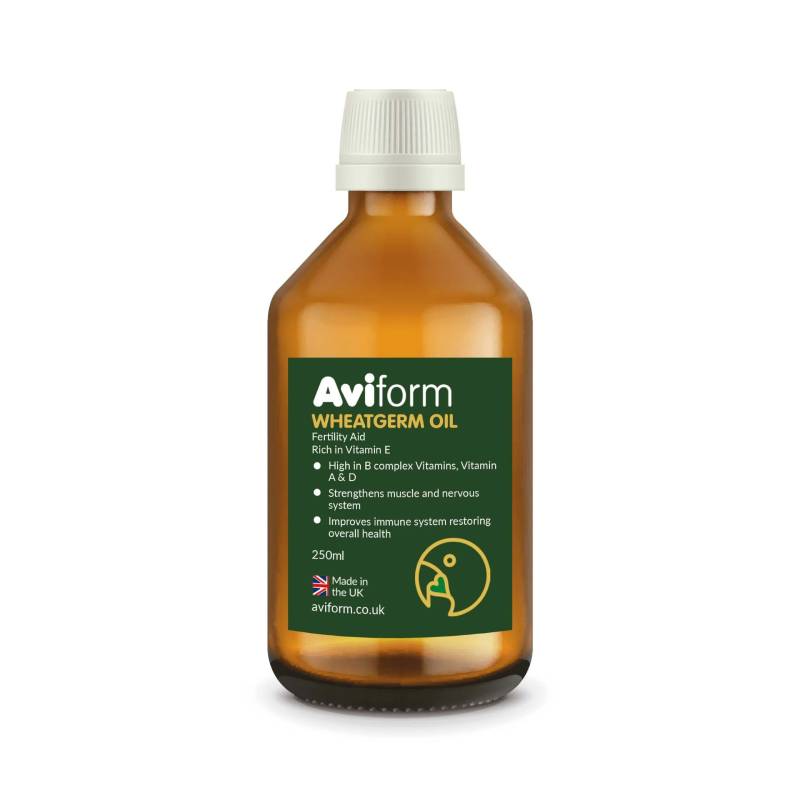 Aviform WHEATGERM OIL 250ml: Vitamin E supplement for cage &amp; aviary birds.