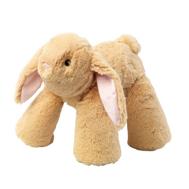 House of Paws Big Paws Rabbit is a plush tan bunny dog toy with long ears and four big legs.