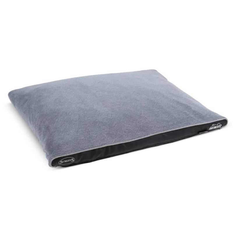 Scruffs Chateau Dove memory foam orthopaedic pillow, 100x70x6cm, on white background.