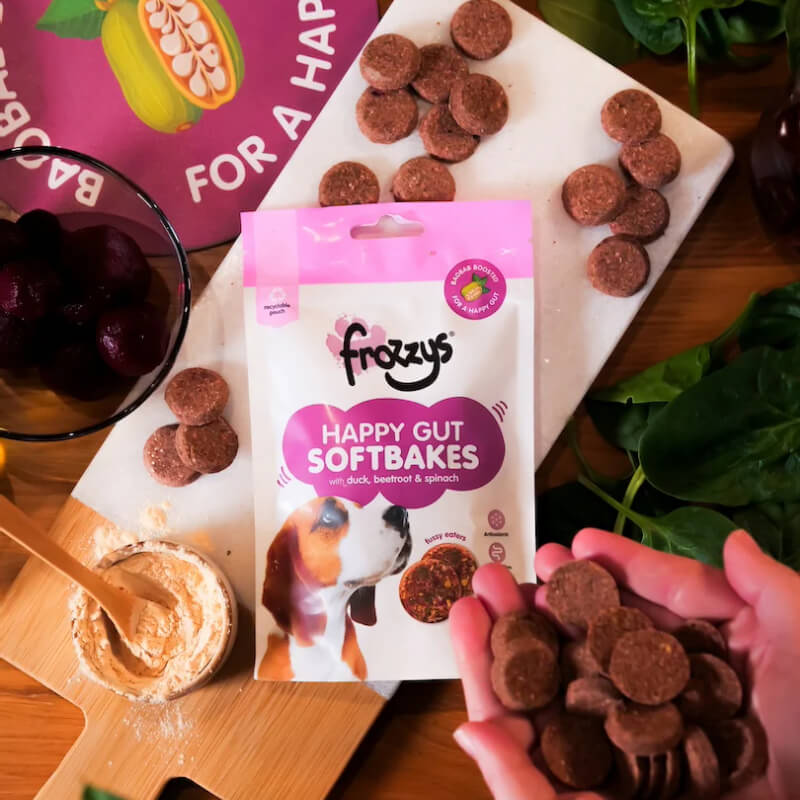 Frozzys Happy Gut Softbakes Duck & Beetroot 80g-Pet n Pony-Frozzys