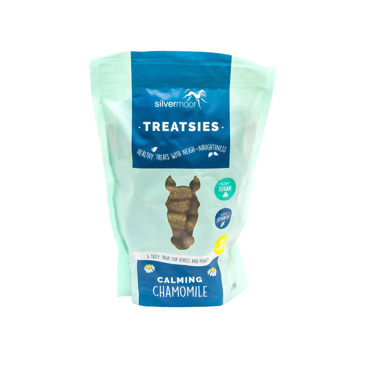 Silvermoor Treatsies: delicious, low-sugar horse treats from Silvermoor with calming chamomile.