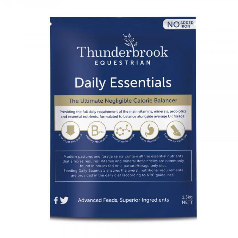 Thunderbrook Daily Essentials: vitamins & minerals for horse health by Thunderbrook.
