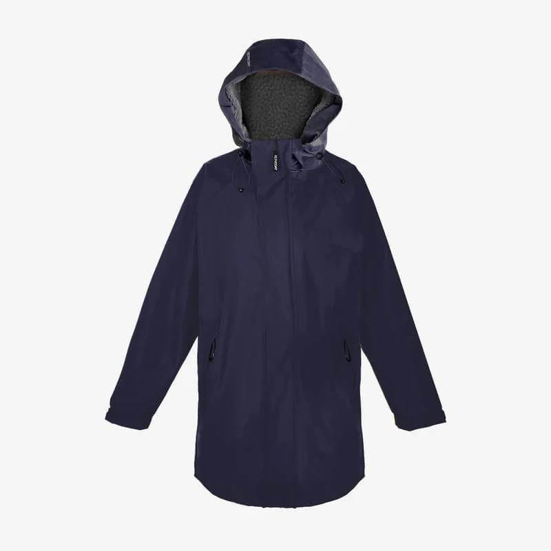 Reinwear Reincoat Parka Adult Midnight Navy—hooded, windproof, zip front &amp; 2 zip pockets.
