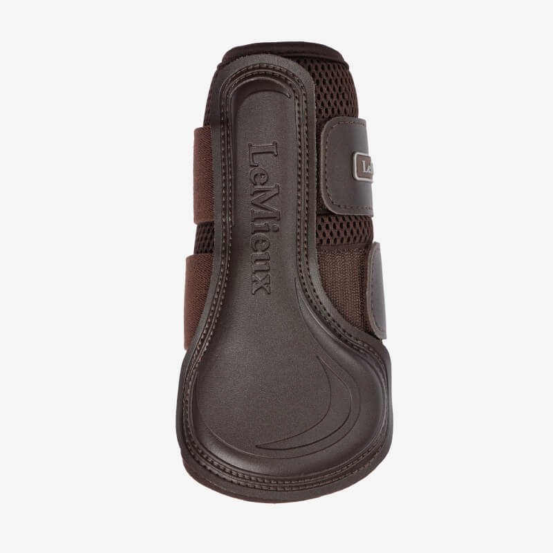 LeMieux Mesh Brushing Boot Brown offers leg protection with secure Velcro fastenings.