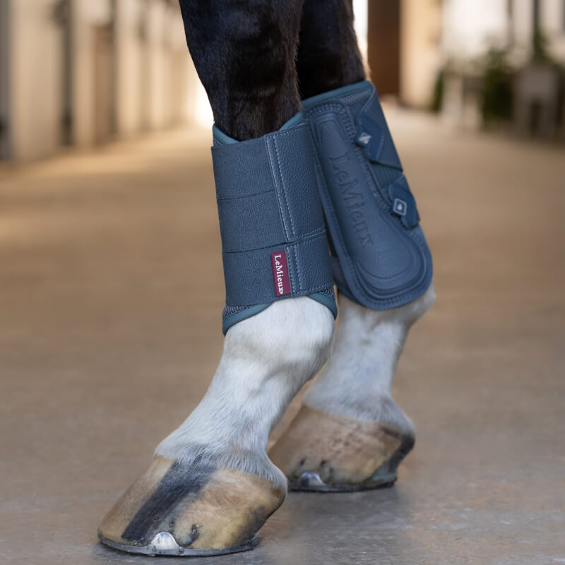 Lemieux Arika Mesh Brushing Boots Petrol-Pet n Pony-LeMieux