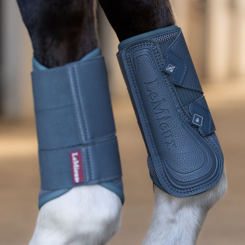 Lemieux Arika Mesh Brushing Boots Petrol-Pet n Pony-LeMieux