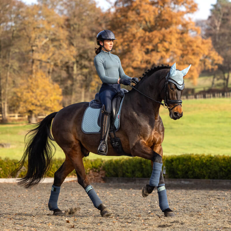 LeMieux Suede Dressage Square Glacier