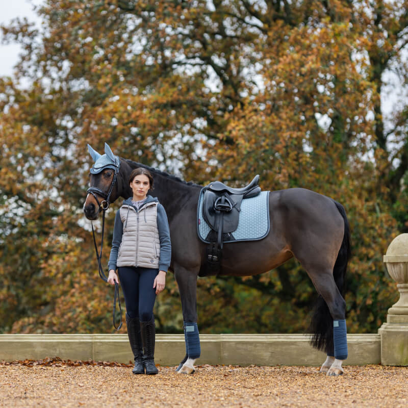 LeMieux Suede Dressage Square Glacier