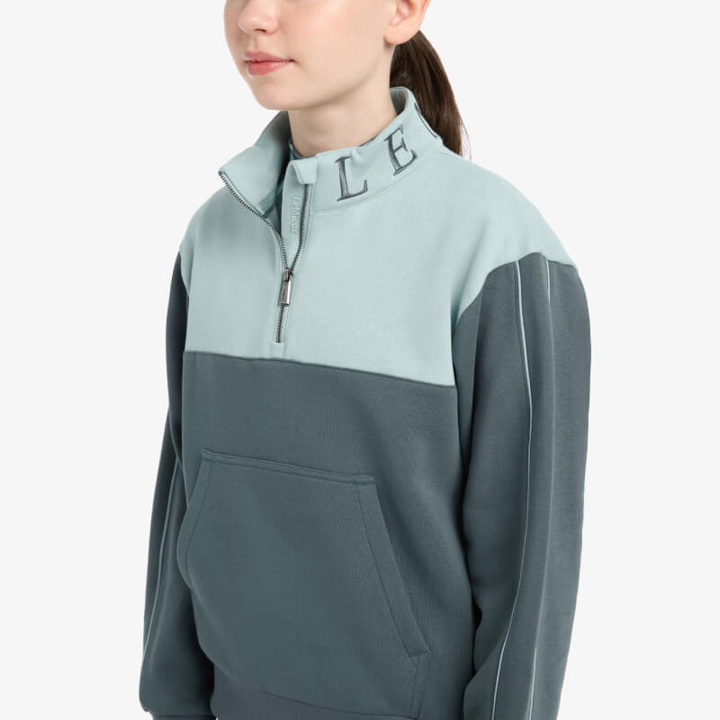 Lemieux Young Rider Kate Quarter Zip Sweat Petrol/Glacier