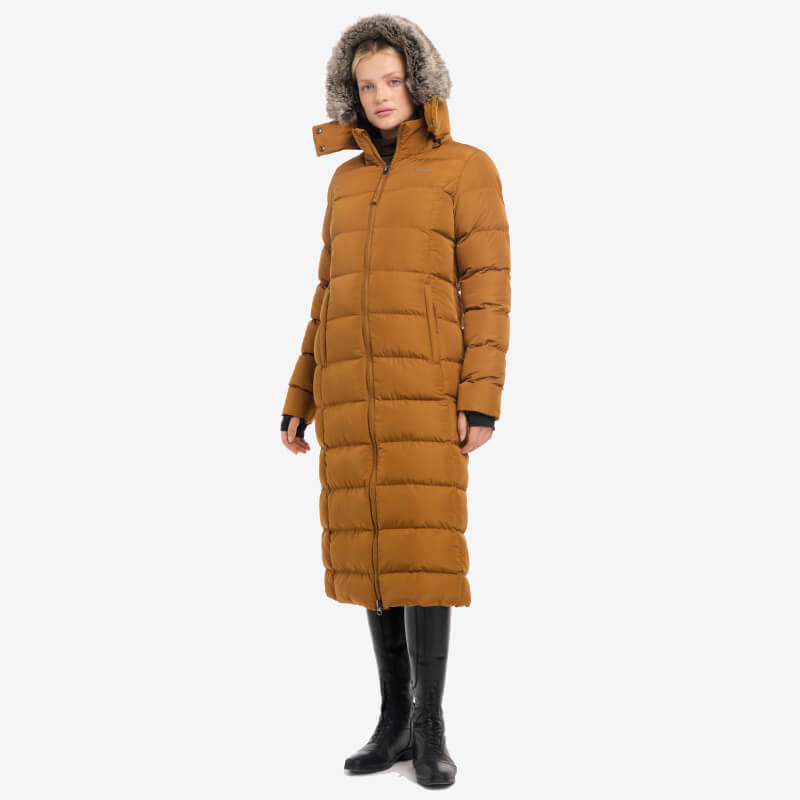 Lemieux Harper Longline Puffer Coat Ginger