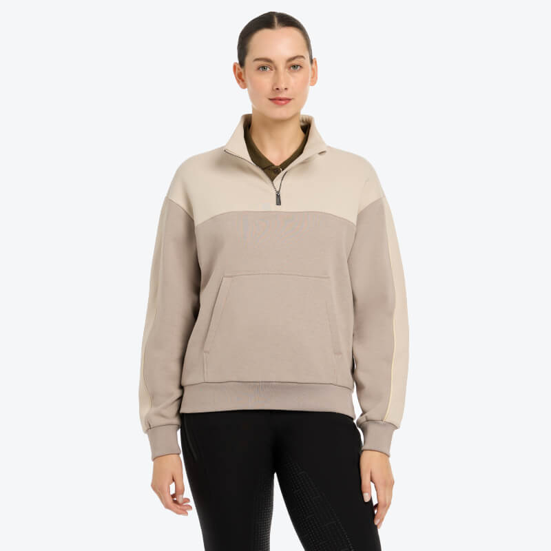 Lemieux Kali Quarter Zip Sweat Ash/Stone-Pet n Pony-LeMieux