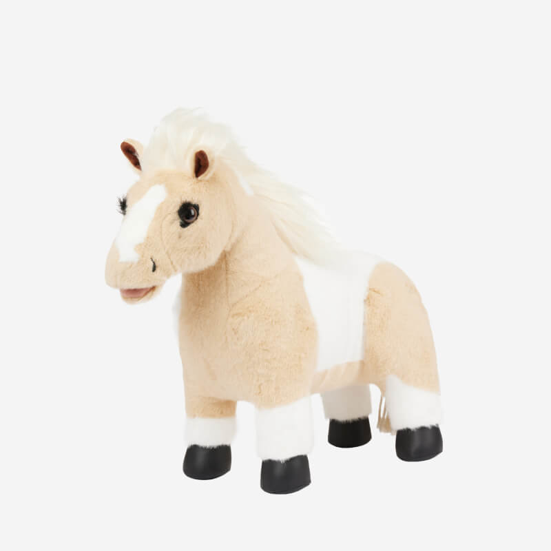 The LeMieux Toy Pony Lemon is a soft, beige and white plush horse by LeMieux for children.