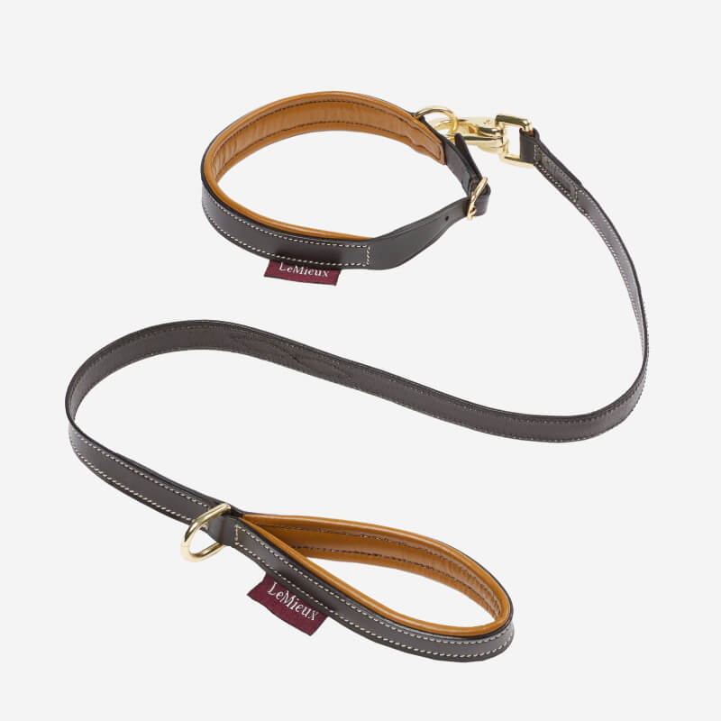 Lemieux Toy Puppy Collar &amp; Lead Ginger/Brown