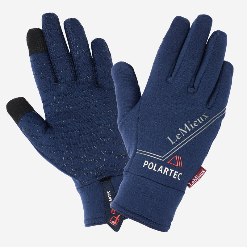 Lemieux Polartec Gloves Navy 2.0-Pet n Pony-LeMieux