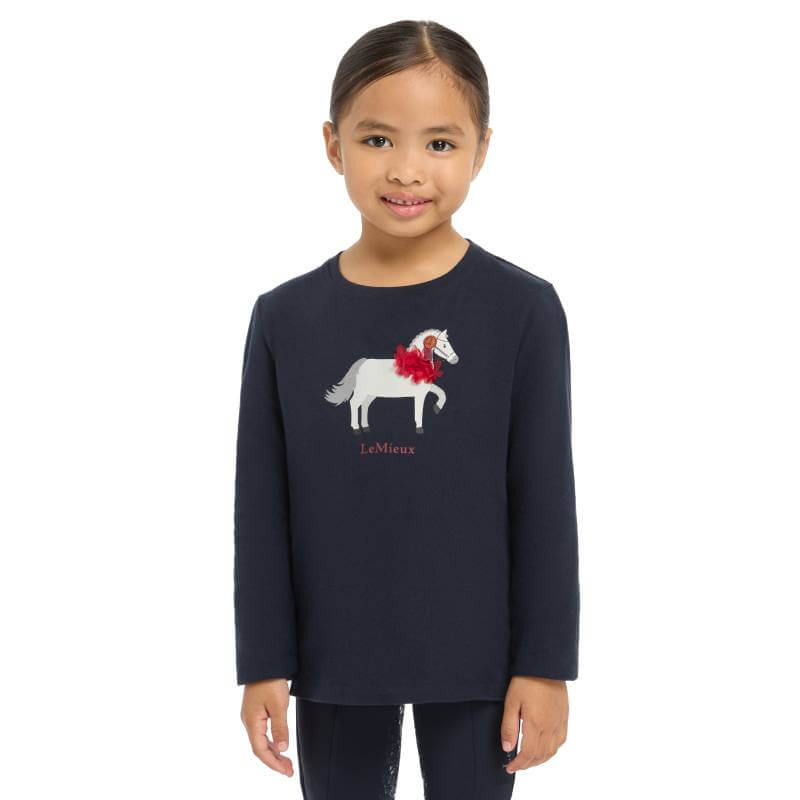 Lemieux Mini Jessie Long Sleeve Top Navy