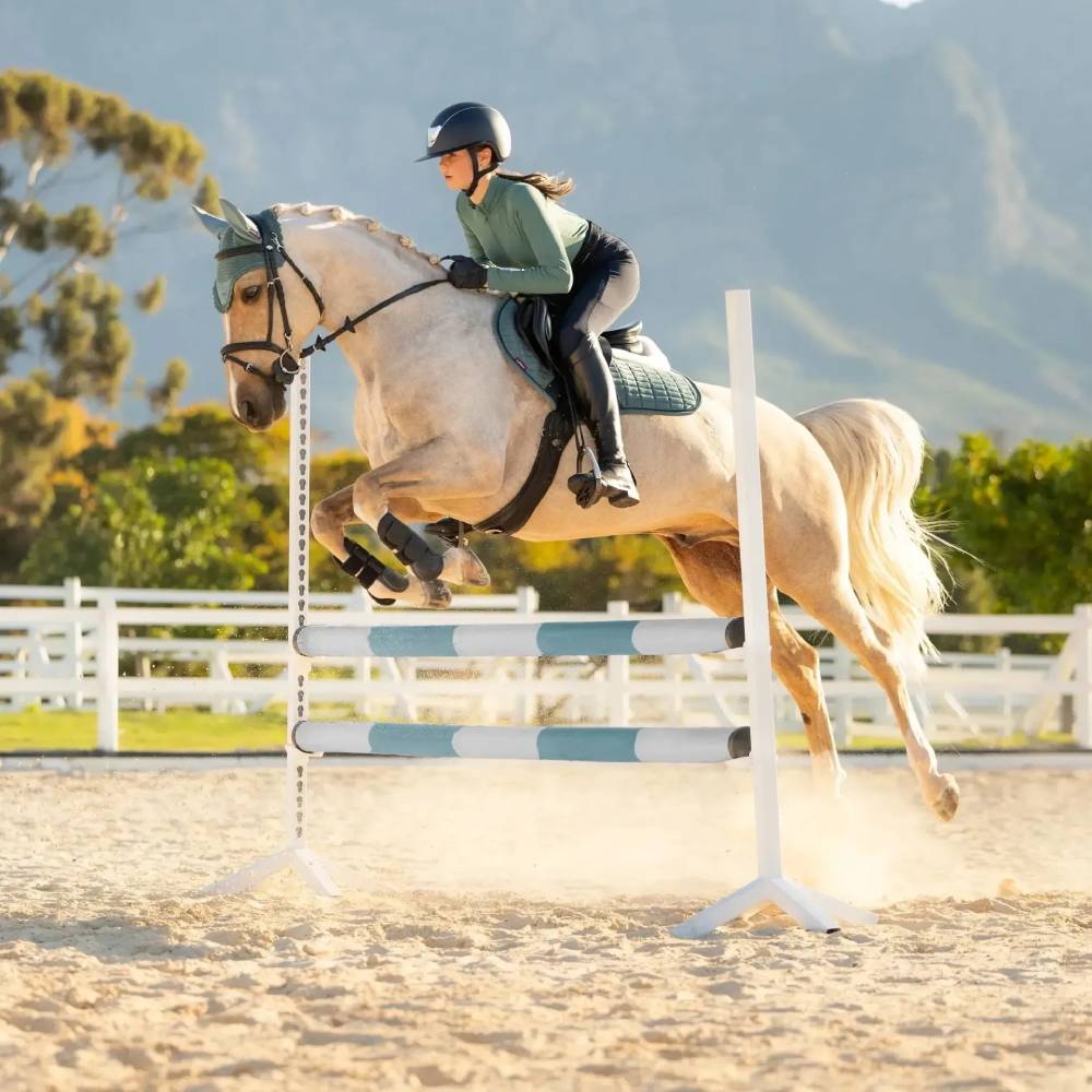 LeMieux Merino+ Suede Classic Close Contact Square Saddlepad Aloe