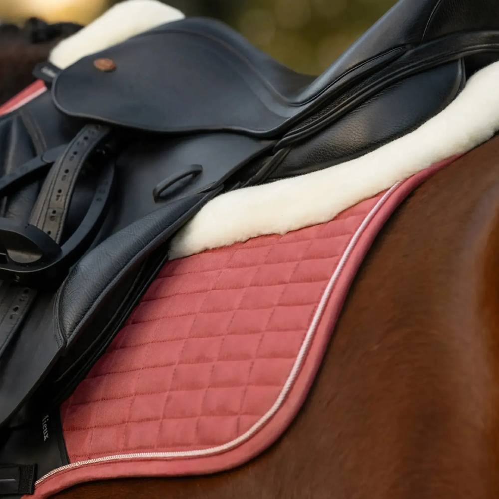 LeMieux Merino+ Suede Classic Close Contact Square Saddlepad Spiced Earth