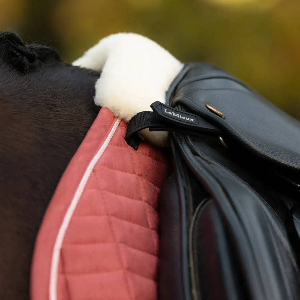 LeMieux Merino+ Suede Classic Close Contact Square Saddlepad Spiced Earth