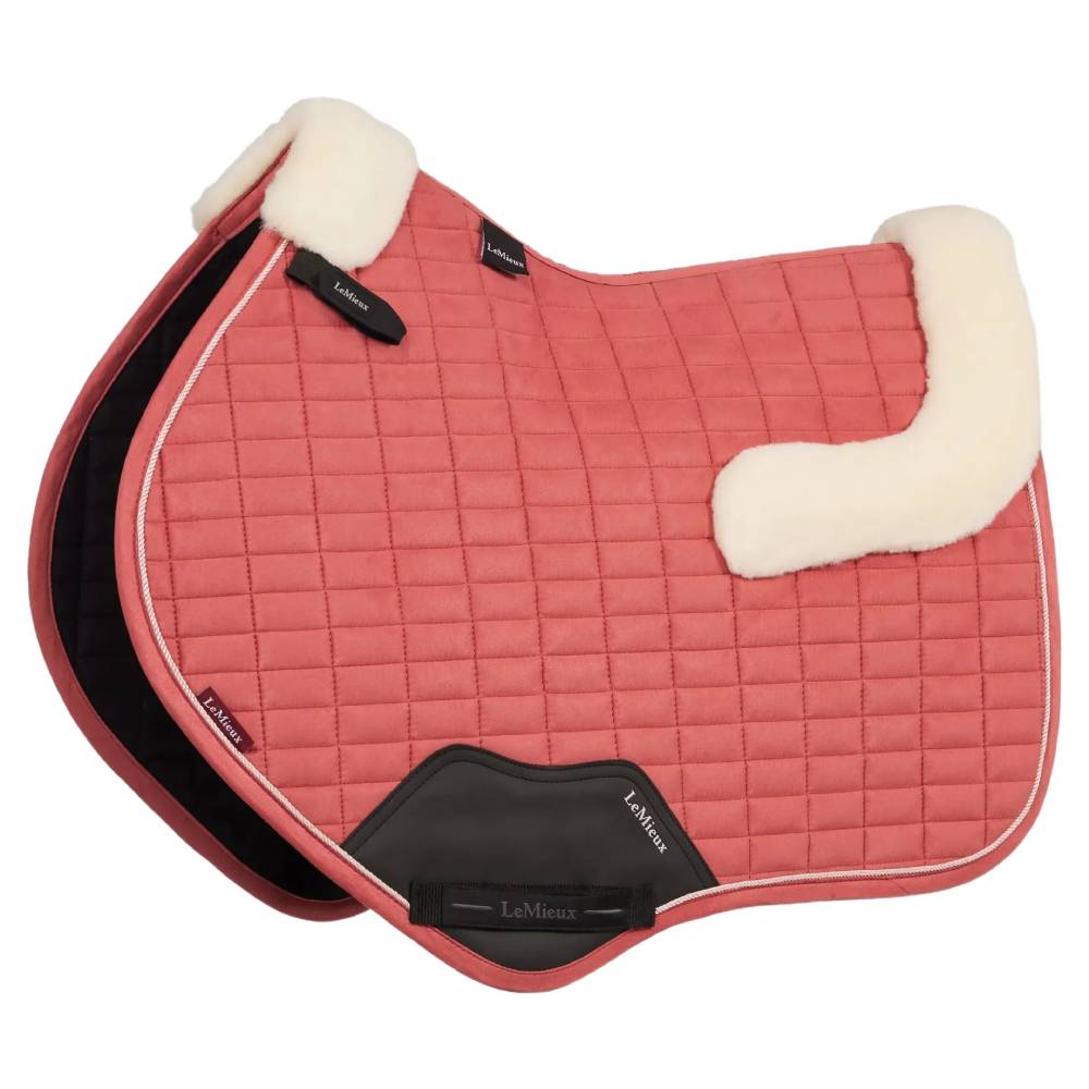 LeMieux Merino+ Suede Classic Close Contact Square Saddlepad Spiced Earth