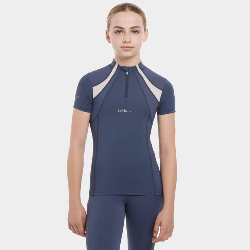 Lemieux Young Rider SS Mia Mesh Baselayer Dusk Blue