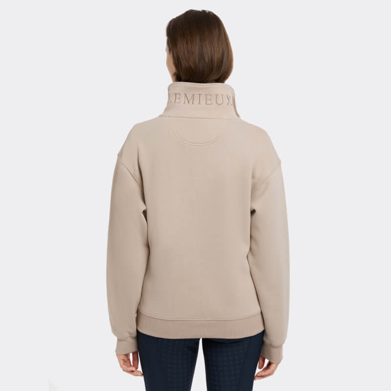 Lemieux Keira Quarter Neck Sweat Almond-Pet n Pony-LeMieux