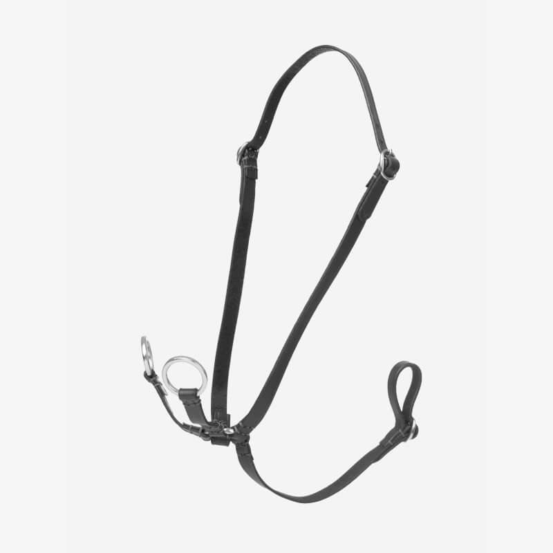 LeMieux Hobby Horse Running Martingale Black by LeMieux shown on a white background.