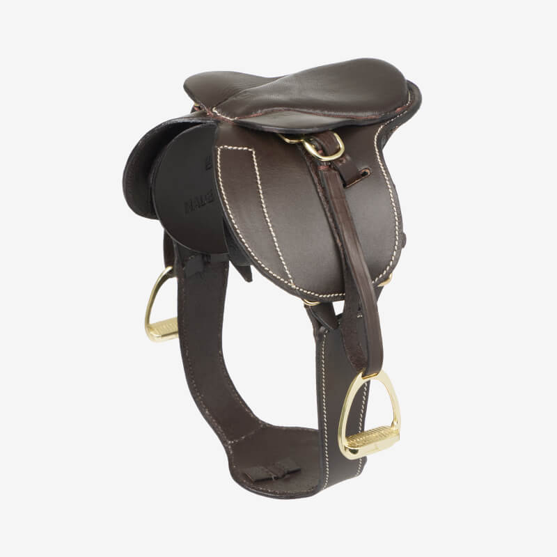 LeMieux Toy Pony Jump Saddle &amp; Stud Girth Brown by LeMieux, shown on a white background.