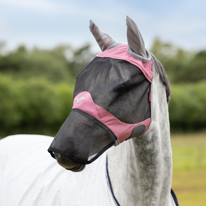 LeMieux Visor-Tek Full Fly Mask Peony