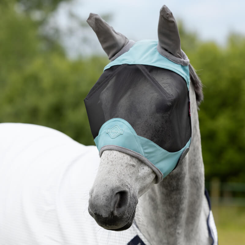 LeMieux Visor-Tek Half Fly Mask Lagoon