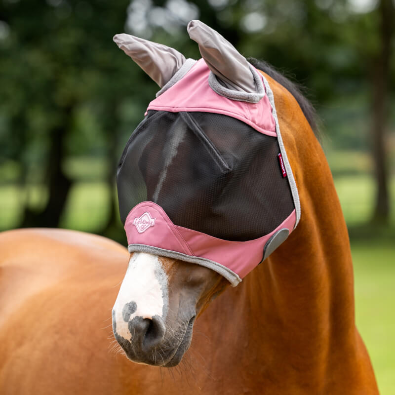 LeMieux Visor-Tek Half Fly Mask Peony