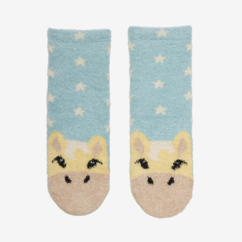 Lemieux Mini Fluffy Character Socks Lemon 2pk-Pet n Pony-LeMieux