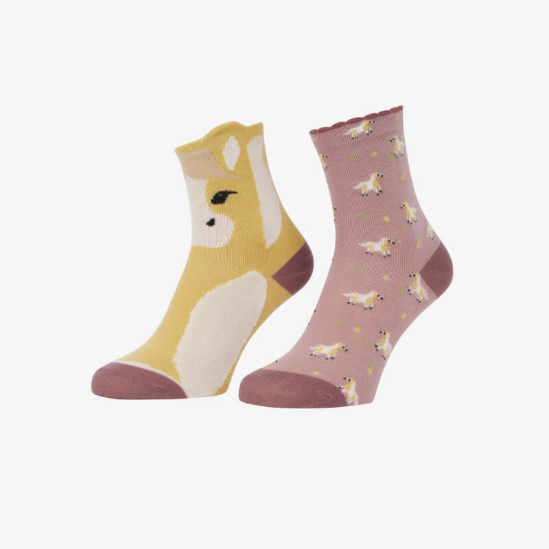 Lemieux Mini Character Socks Lemon 2pk