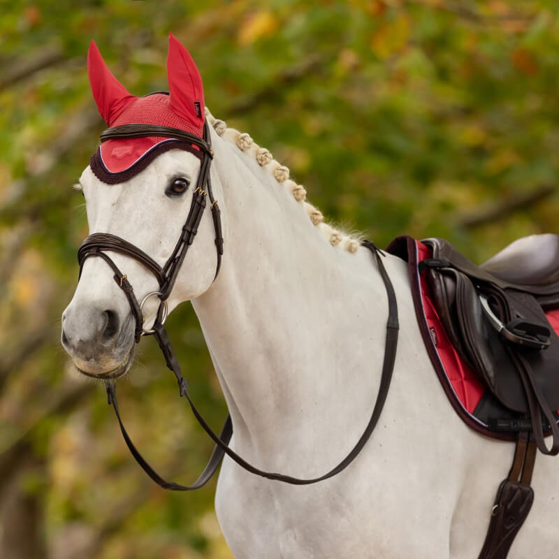 LeMieux Loire Fly Hood Cranberry-Pet n Pony-LeMieux
