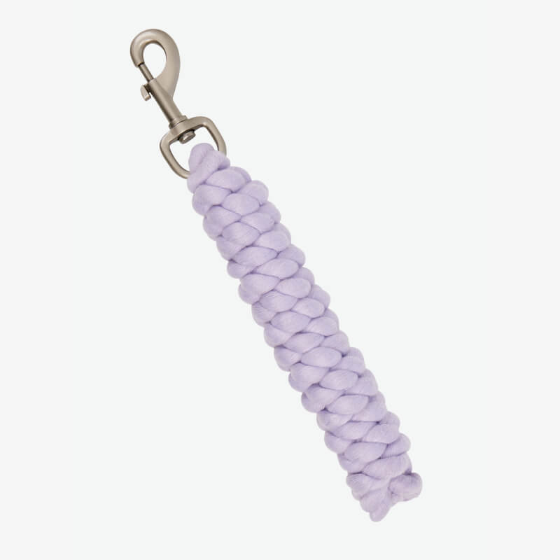 LeMieux Polycotton Leadrope Lilac: versatile clip rope for keychain or pet leash attachment.