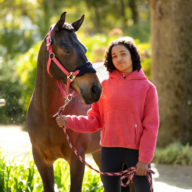 LeMieux Vogue Headcollar &amp; Leadrope Cranberry