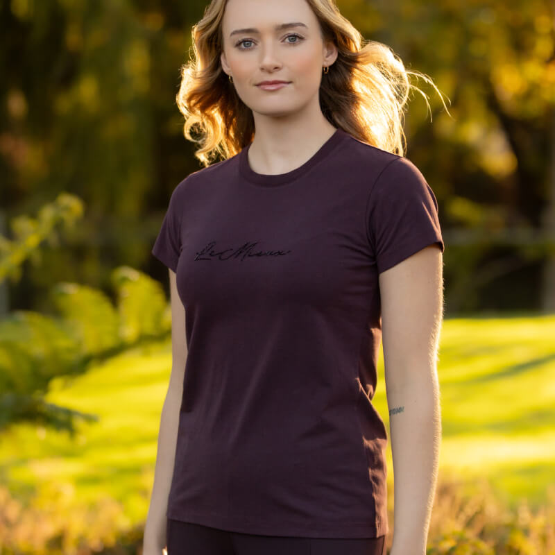 LeMieux Classique Sparkle T-Shirt Damson