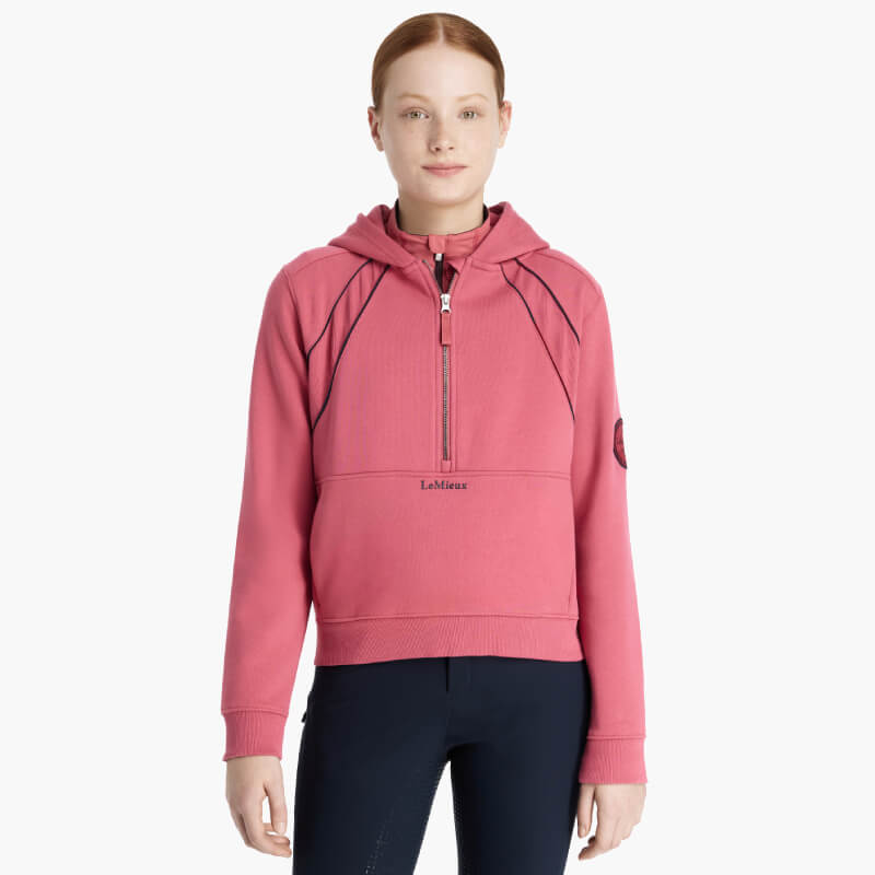 LeMieux Young Rider Hettie Half Zip Hoodie Cranberry-Pet n Pony-LeMieux