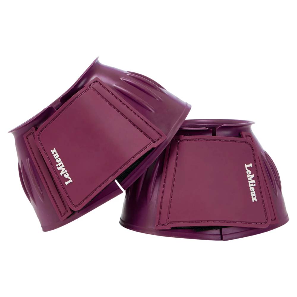 LeMieux Rubber Bell Boots Blackberry