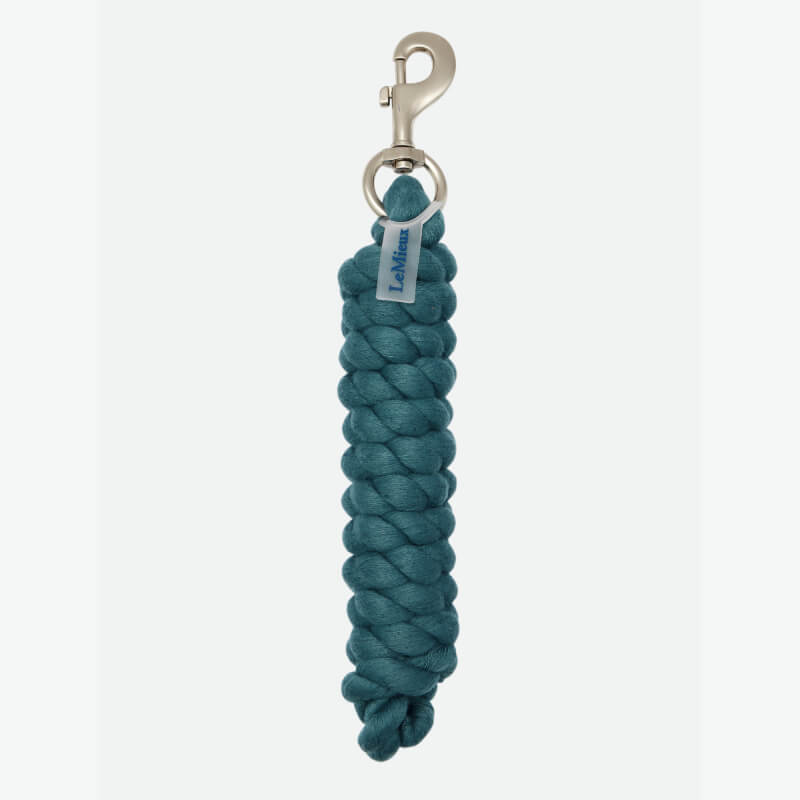 LeMieux Polycotton Leadrope Jungle keychain with metal clasp and blue tag attached.