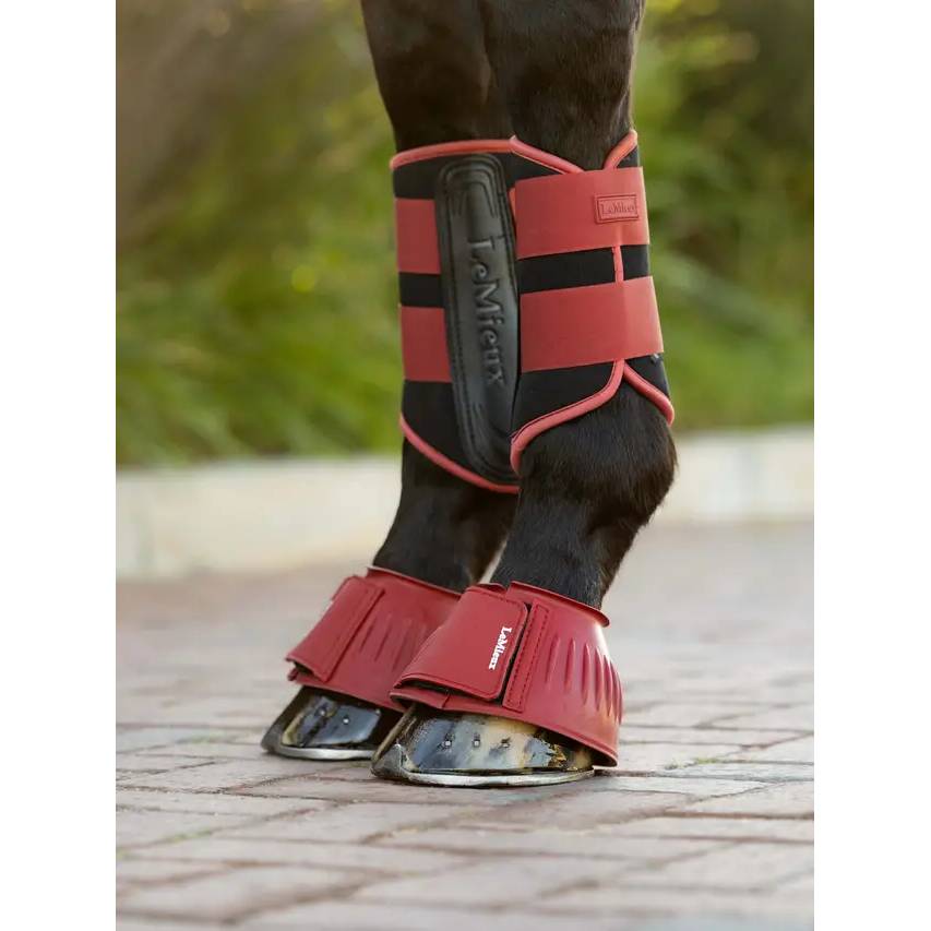 LeMieux Rubber Bell Boots Russet