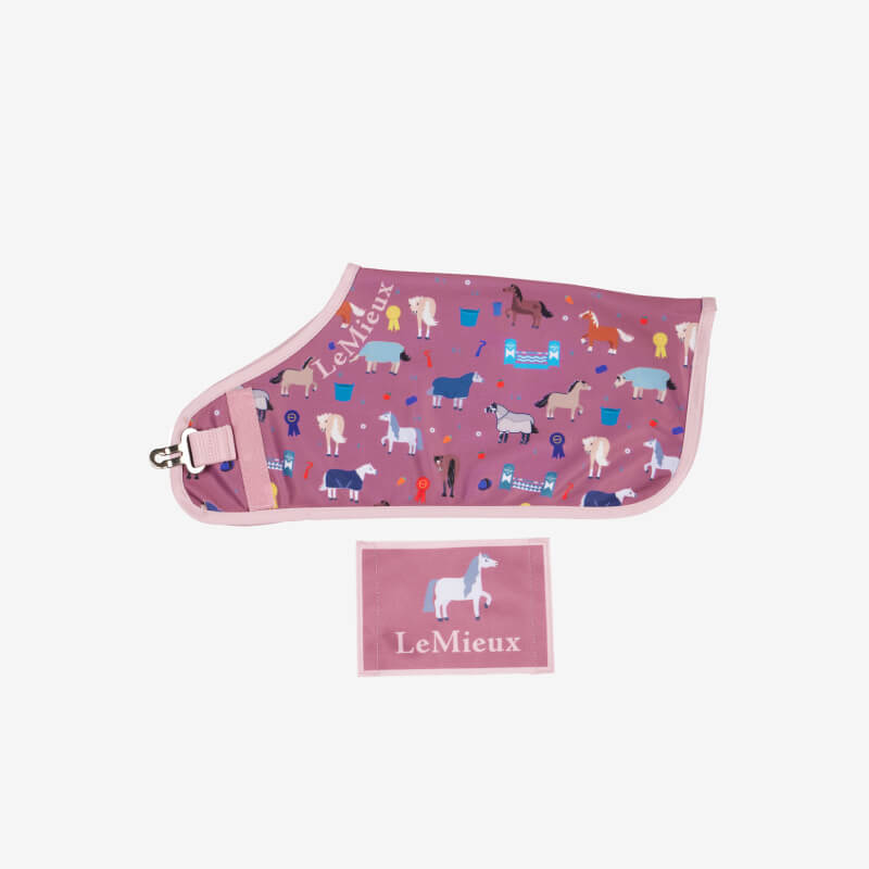 LeMieux Toy Pony Printed Rug Mallow—fun horse and ribbon print; unicorn patch included.