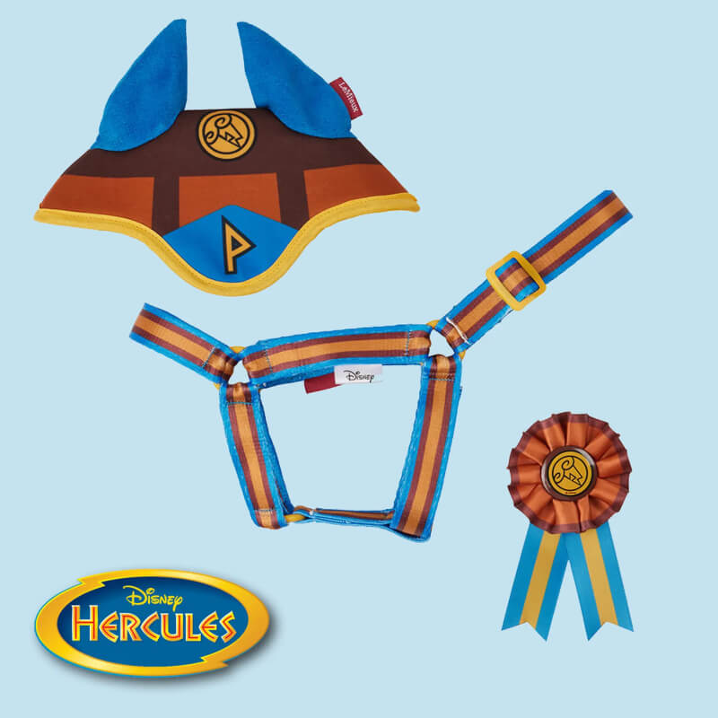 LeMieux Disney Hobby Horse Accessories Set Pegasus with harness, hat, and ribbon award.
