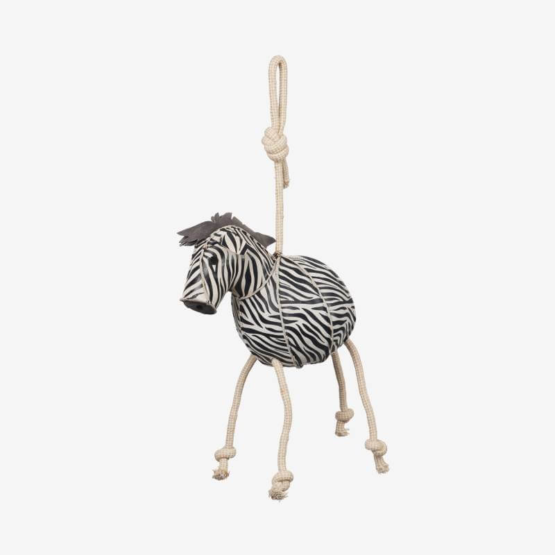 LeMieux Horse Toy Zebra with rope legs, ideal for stable enrichment.