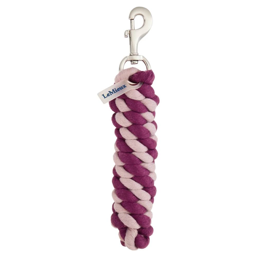 LeMieux Polycotton Leadrope Blackberry/Wild Rose