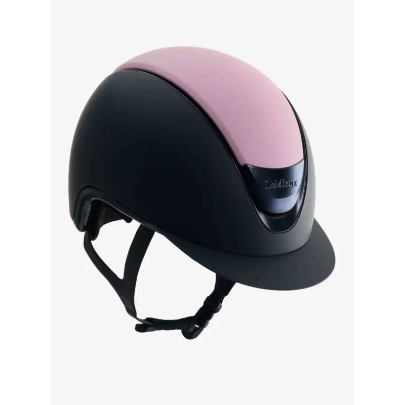 Matte Fondant helmet with LeMieux Verv® Magnetic Top Panel and adjustable chin strap.