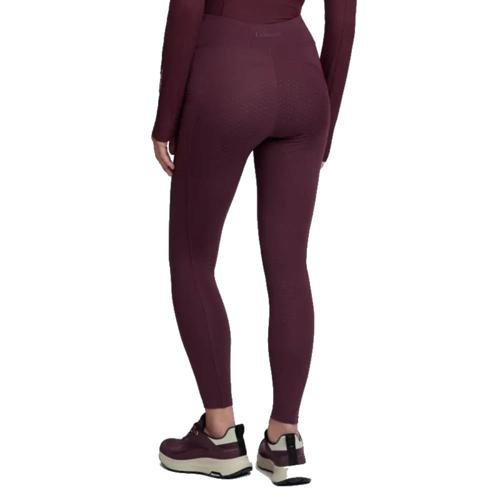 LeMieux Natalie Brushed Pull On Riding Leggings Bramble