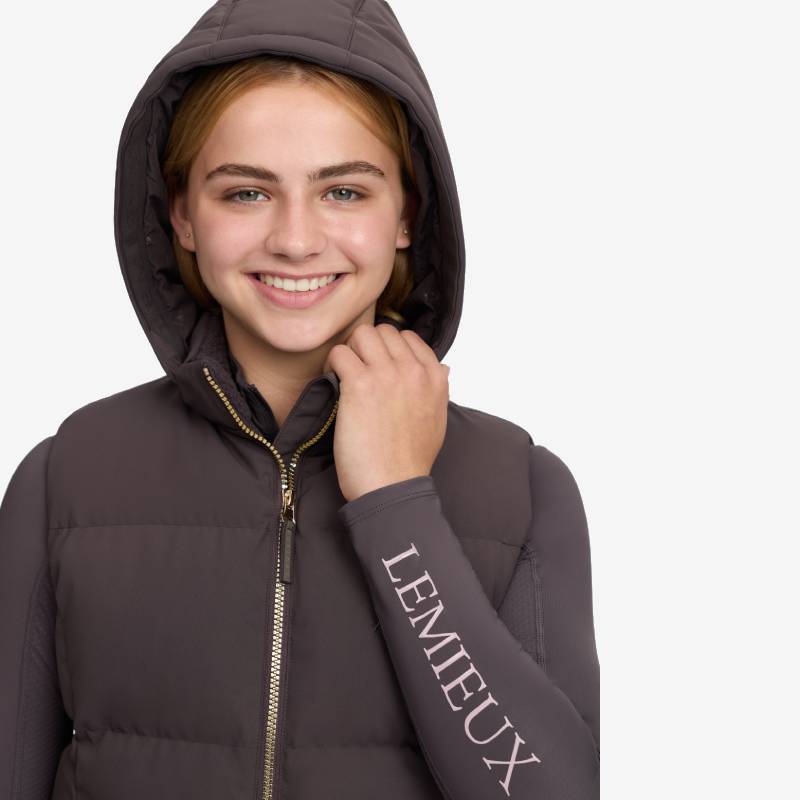 LeMieux Young Rider Joey Hooded Gilet Cocoa