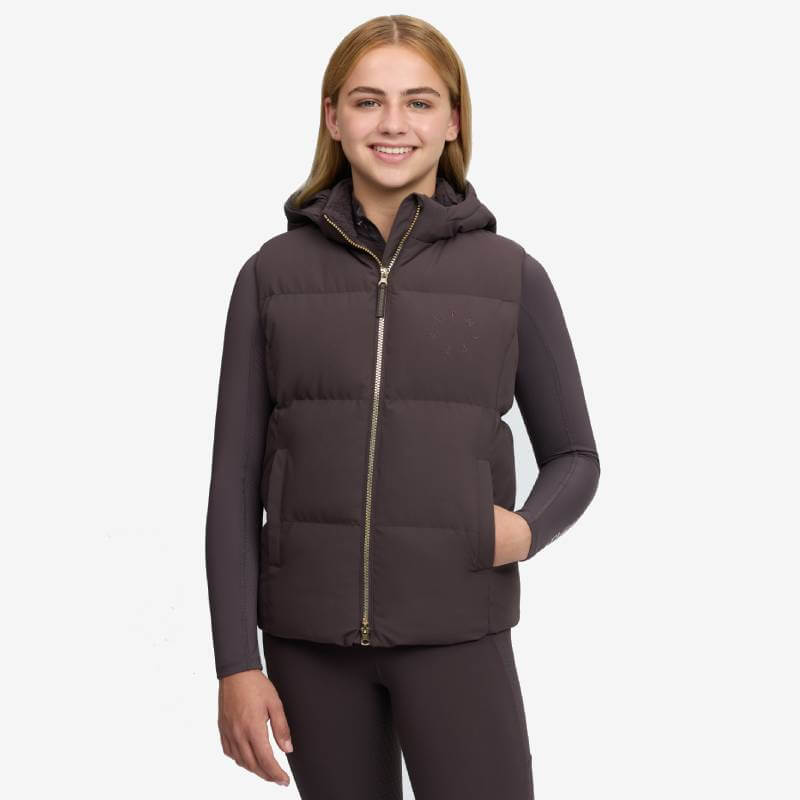 LeMieux Young Rider Joey Hooded Gilet Cocoa