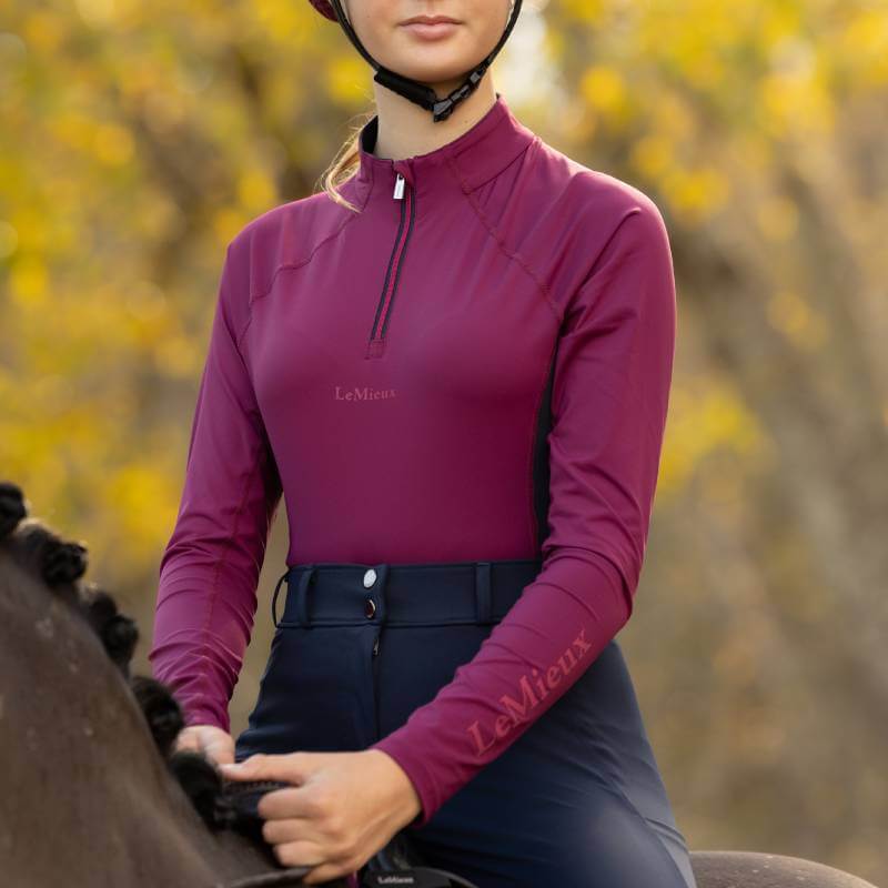 LeMieux Young Rider Classique Baselayer Blackberry